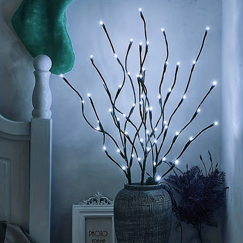 LED Lighted Twig Branches In Home