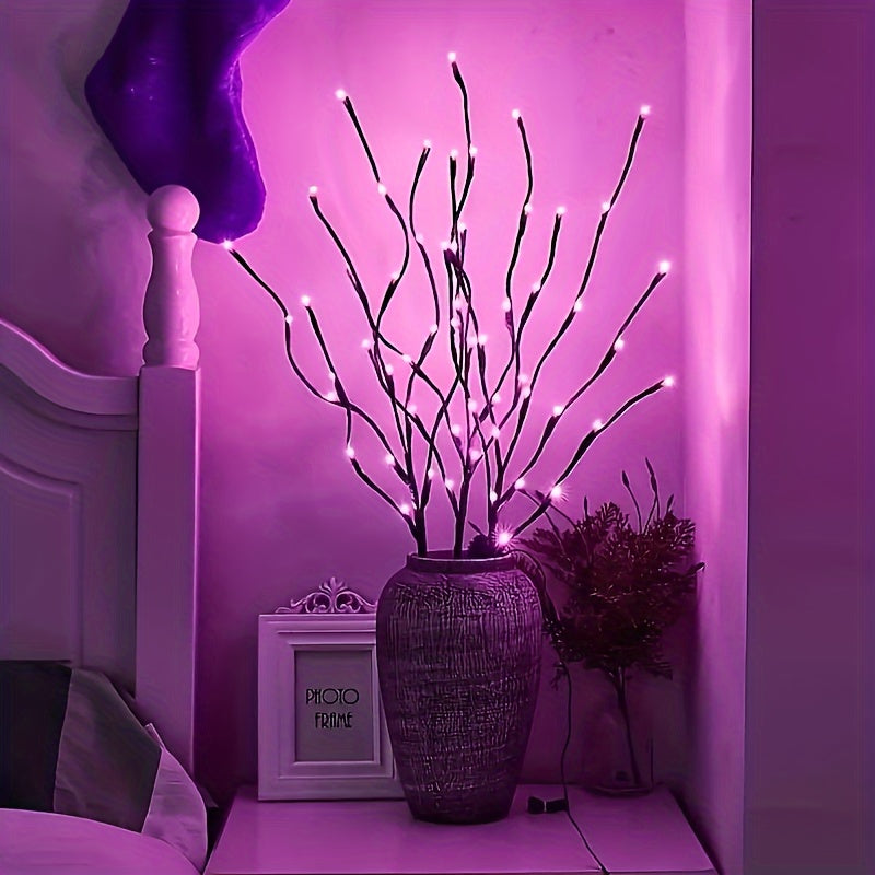 LED Lighted Twig Branches In Home