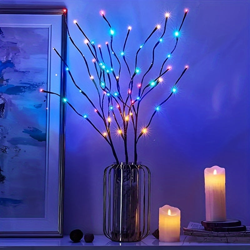 LED Lighted Twig Branches In Home