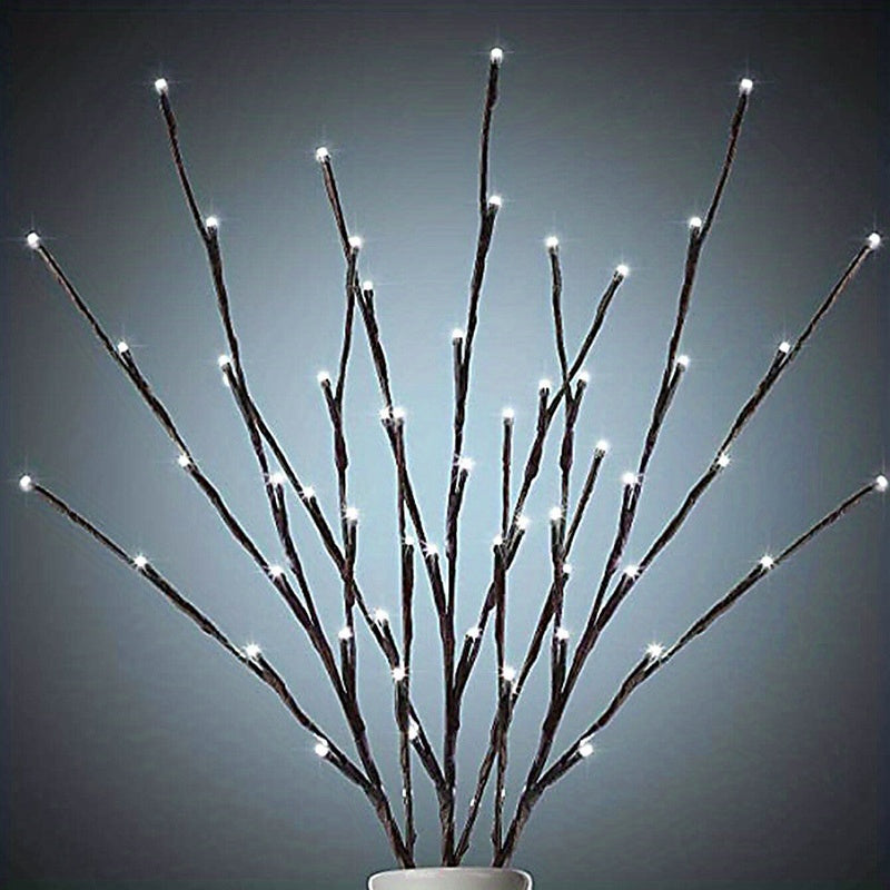LED Lighted Twig Branches In Home