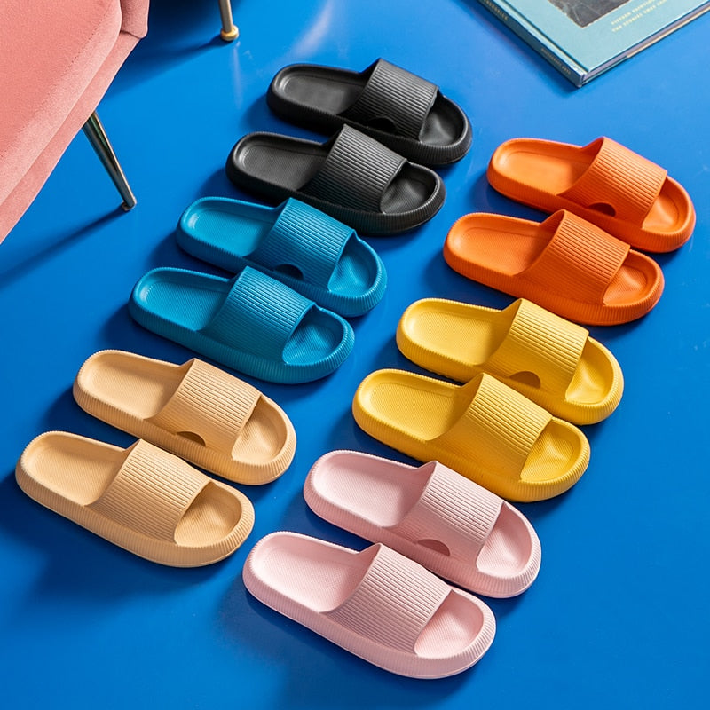 #title##Women Thick Platform Sliders | In Home