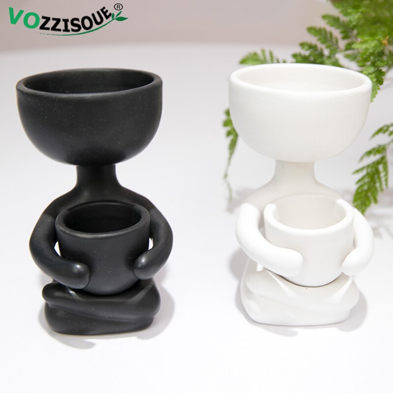 #title##Humanoid Ceramic Flower Pot | In Home