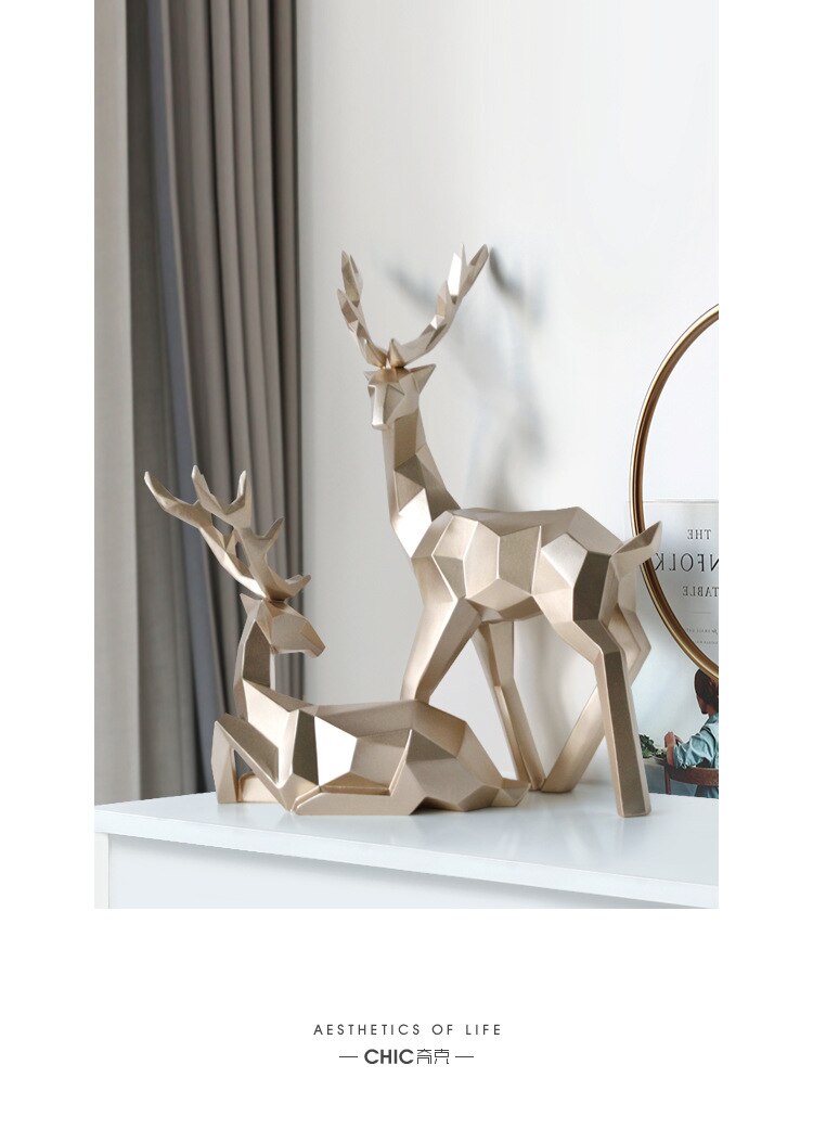 #title##Resin Deer Statue | In Home