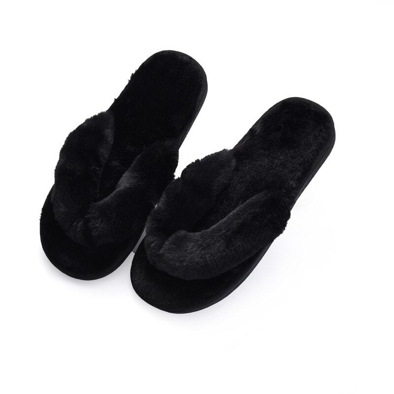 #title##Woman fashion fur slippers | In Home